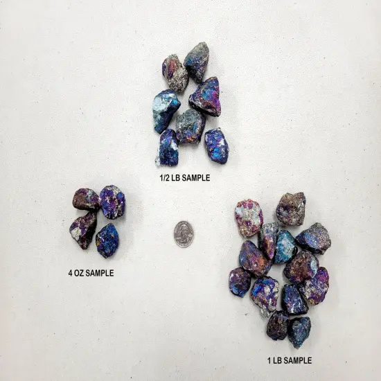 Chalcopyrite Crystal - Medium Chunks 1" to 2" - Raw Crystals Bulk {4}