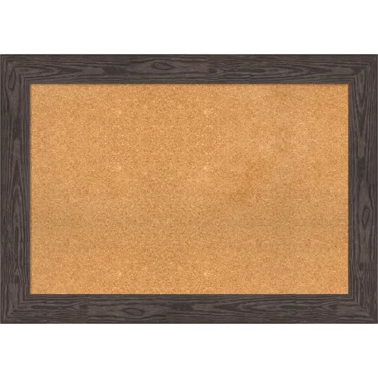 Bridge Wood Framed Corkboard, Natural Cork Bridge Black {1}
