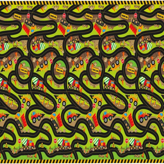 Construction Party Rectangular Plastic Table Cover, 54" x 84", 1ct {2}