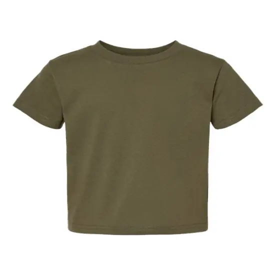 Rabbit Skins&reg; Toddler Cotton Jersey Crew Neck Short Sleeve Tee - 3301T Military green {1}