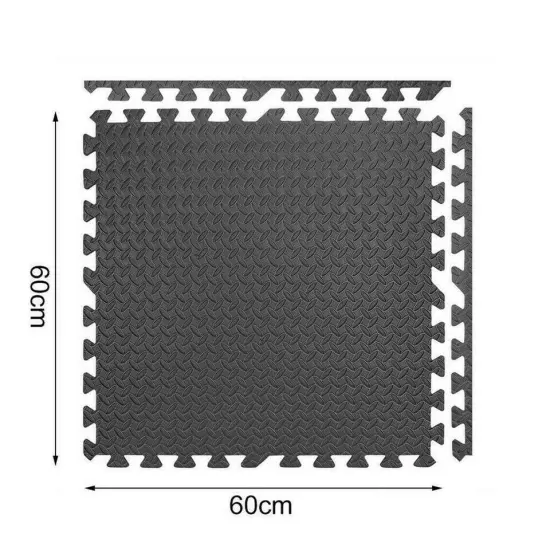 60cm Thick Gym Flooring Interlocking Floor Mats Eva Soft Foam Mat Yoga Tiles x12 {2}