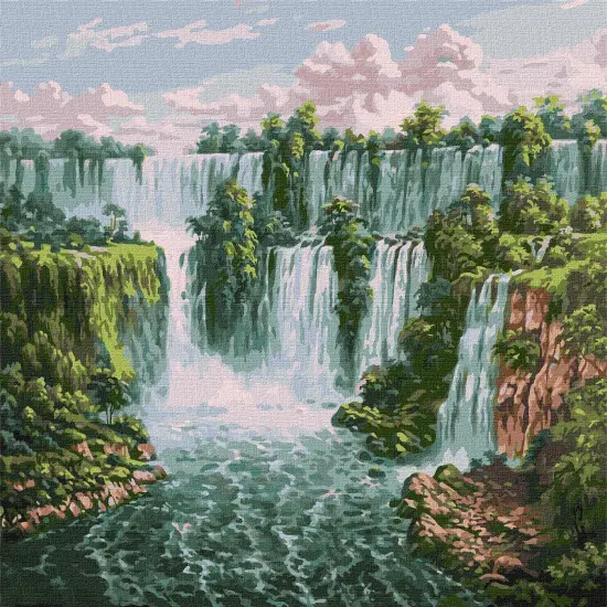 Painting by Numbers kit Scenic waterfall KHO2878 {2}