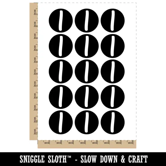 Letter I Uppercase Felt Marker Font Temporary Tattoo Water Resistant Fake Body Art Set Collection (1 Sheet) {4}