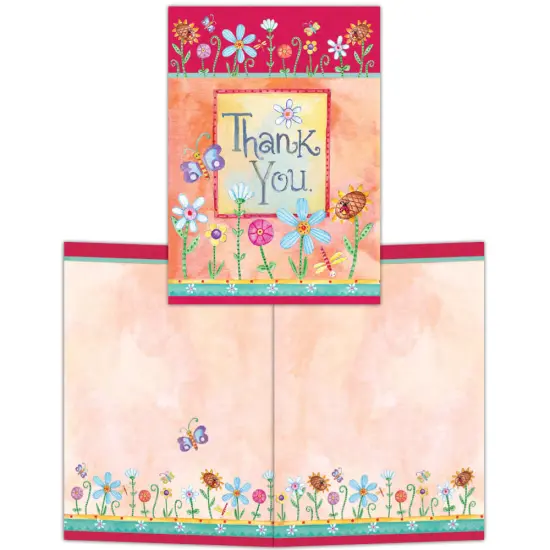 Sweet Words Thank You - Boxed Blank Note Cards -15 Cards & Envelopes {1}