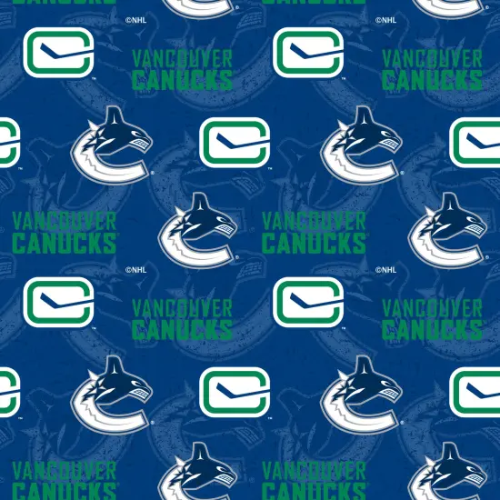 Sykel Enterprises NHL Team Cotton Fabric-Vancouver Canucks Tone on Tone Cotton Quilting Fabric {1}