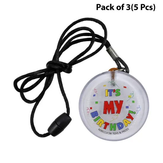 Flashing "It's My Birthday" Necklace - 3 Function, With effortless elegance | Raheev&reg; {1}