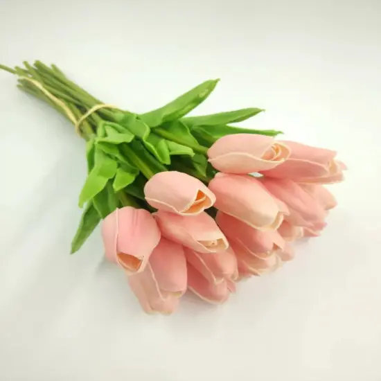 10 Artificial Tulips Flower Latex Real Touch Bridal Wedding Bouquet Home Decor {6}