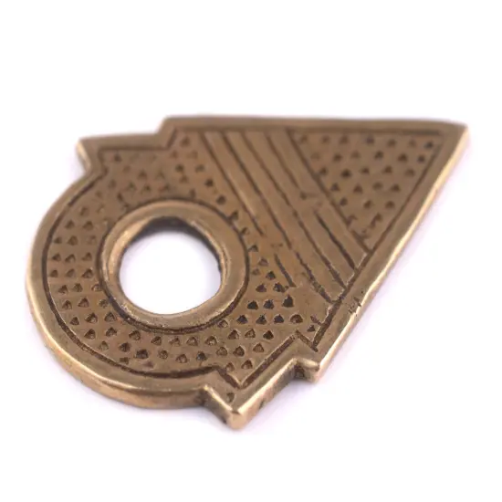 The Bead Chest Antique Brass Talhakimt Arrow Pendant {3}