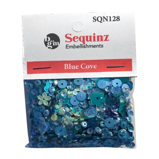 Buttons Galore Loose Sequin Assortments for Craft - 5,000 Pieces 45 Grams Blue cove {1}