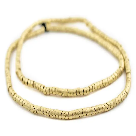 Brass Snake Beads - Full Strand of Interlocking Vertebrae Beads - The Bead Chest (4.5mm) {3}