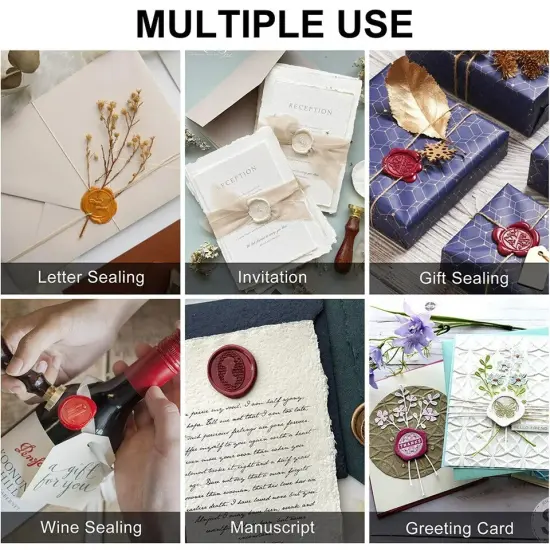 600PCS Sealing Wax Beads For Retro Seal Stamp Envelope Invitation Card {4}