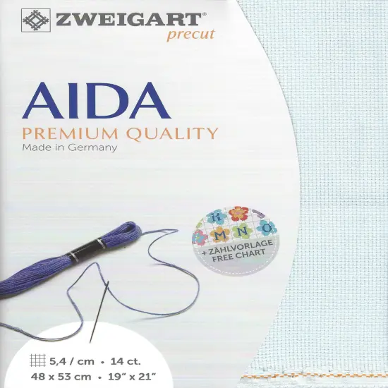 PrecutZweigart Stern-Aida 14 count Ice Blue {1}
