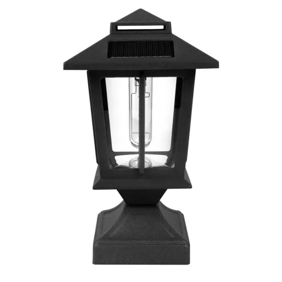 1 Pack Solar Post Lantern Waterproof Outdoor Deck Fence Post Cap Light for Garden Lawn {1}