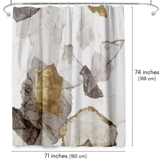 Americanflat 71" x 74" Shower Curtain, Amplified Iii by PI Creative Art {2}