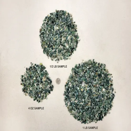 Tumbled Green Moss Agate Crystal Chips Bulk {4}