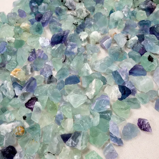 Small Fluorite Crystal Chunks - Bulk Rough Stones {5}
