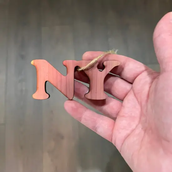 NY - Cedar Ornament {4}