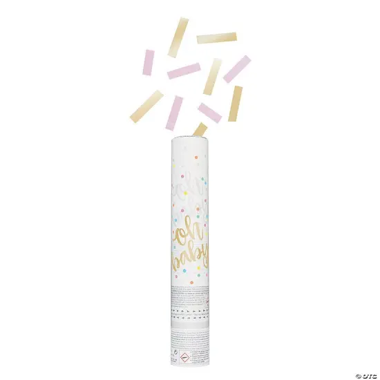 Oh Baby Pink and Gold Confetti Cannon, 1ct {1}