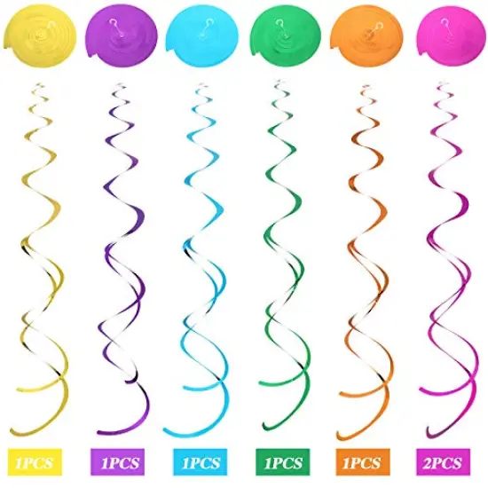 30 Pieces Butterfly Flowers Hanging Swirl Decorations Summer Butterfly Floral Baby Shower Foil Ceiling Streamers for Women Girl Kids Wedding Birthday Mother's Day 1st Birthday Party Supplies (Elegant) {2}