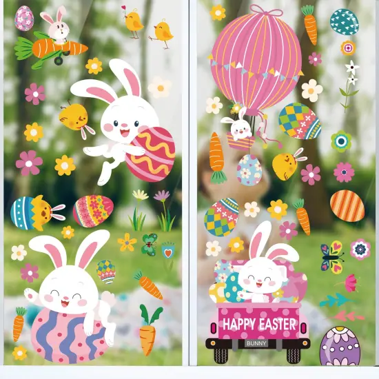 Easter Window Clings Decorations for Glass Window Stickers Decal {6}
