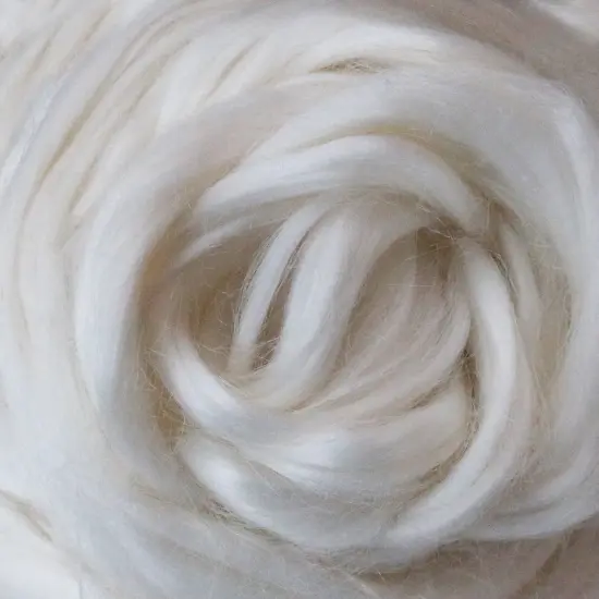 2oz Ramie Fiber: Natural White Undyed Combed Top Roving. Plant Based, Eco Friendly, Vegan {2}