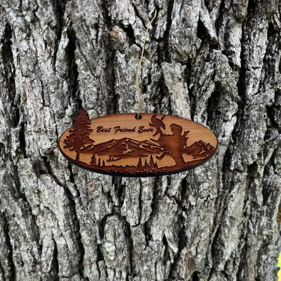 Best Friend Ever Eagle Nest - Cedar Ornament {2}