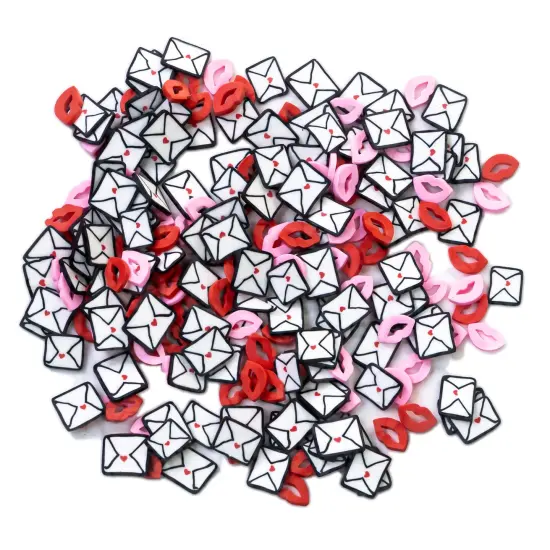 Buttons Galore and More Sprinkletz - Tiny 5mm Polymer Clay Embellishments - Valentine's Day Bundle 60 grams {6}