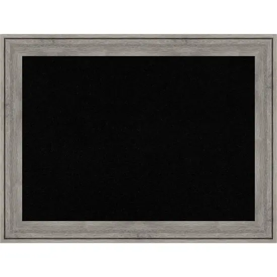 Regis Barnwood Grey Wood Framed Corkboard, Black Cork {1}