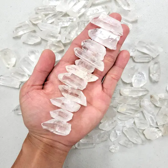 Mini Quartz Crystal Points Bulk Pendant Size {5}