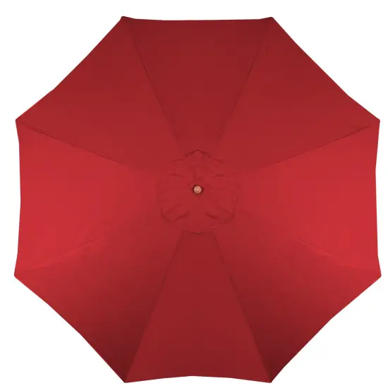 Northlight 8.5ft Outdoor Patio Market Umbrella with Wooden Pole, Red {4}