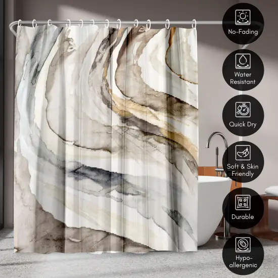 Gulf by PI Creative Art Shower Curtain 71" x 74" {4}