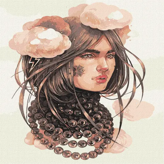 Painting by Numbers kit Cloudy thoughts KHO4995 {2}