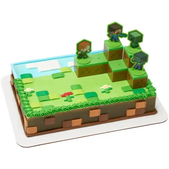MINECRAFT Mobs Beware! Set Cake Decorating Kit Topper {5}