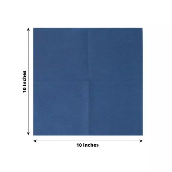 NAVY BLUE 20 Square 10" x 10" Airlaid Paper Disposable Cocktail NAPKINS {3}