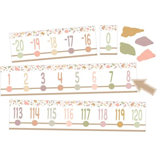Terrazzo Tones Number Line (-20 to +120) Bulletin Board Set, 24 Pieces {1}
