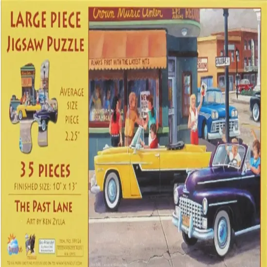 Sunsout The Past Lane 35 pc Jigsaw Puzzle 99126 {3}