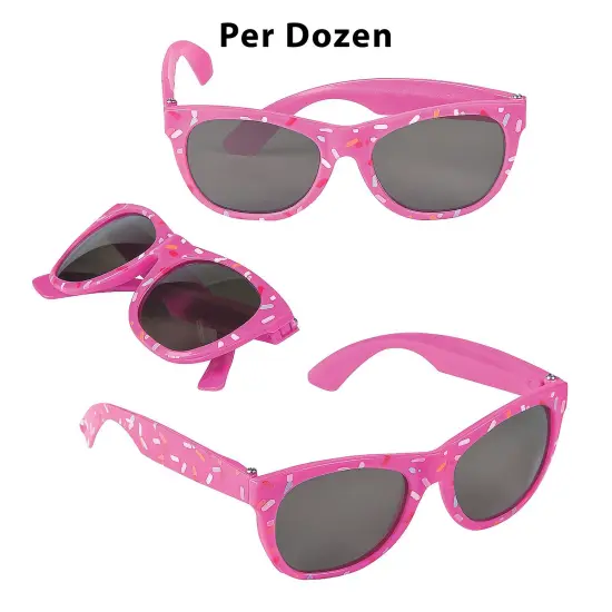 Kids Donut Sprinkle Sunglasses 12 Pieces {1}