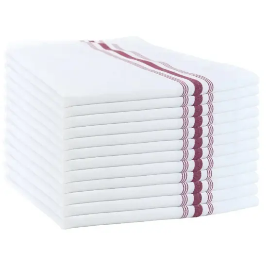 12 Pack Bistro Napkins Burgundy {1}