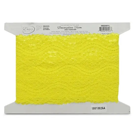 10 yards of Cora 2 1/4" Stretch Raschel Lace Trim | 10 yard cut Green {3}