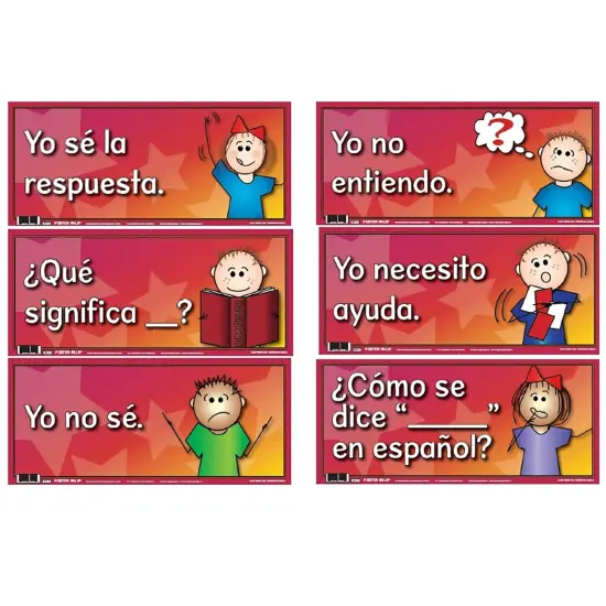 Spanish Anchor Charts, 18" x 8", Set of 12 {2}