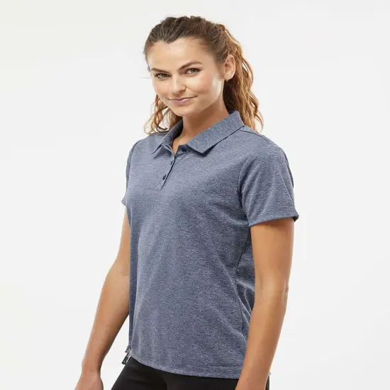 Adidas&reg; Women's Heathered Polo Collegiate navy mel {6}