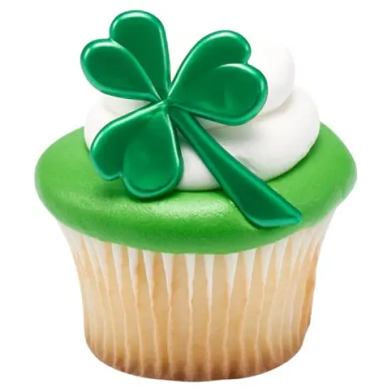 St. Patrick's Day Icons Shamrock Cupcake and Cake Layons Pics 12 set {1}