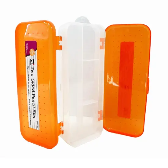 Pencil Box, Double Sided, Assorted Colors, Pack of 24 {4}