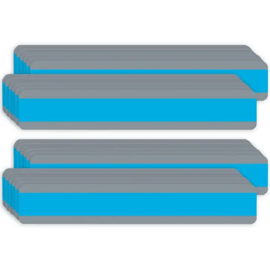 Double Wide Sentence Strip Reading Guide, 1-1/4" x 7-1/4", Blue, 12 Per Pack, 2 Packs {1}