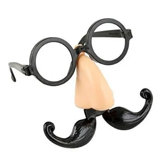 Kids Nose Eyebrows & Mustache Plastic Glasses Bulk 48 Pc {2}