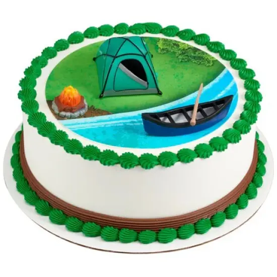 Outdoor Fireside Camping canoe tent Cake Kit {6}