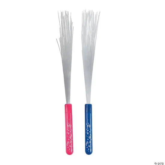 15" Confetti Print Pattern Fiber Optic Light-Up Wand Toys - 12 Pc. {2}