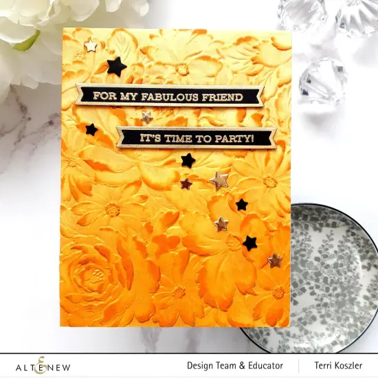 Flower Bed 3D Embossing Folder {2}