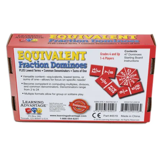 Equivalent Fraction Dominoes, Pack of 2 {3}