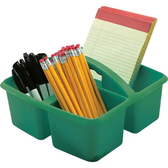 Green Plastic Storage Caddy, Pack of 6 {2}